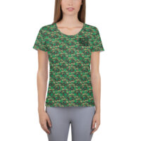 Women's Camo Leaf Print T-shirt