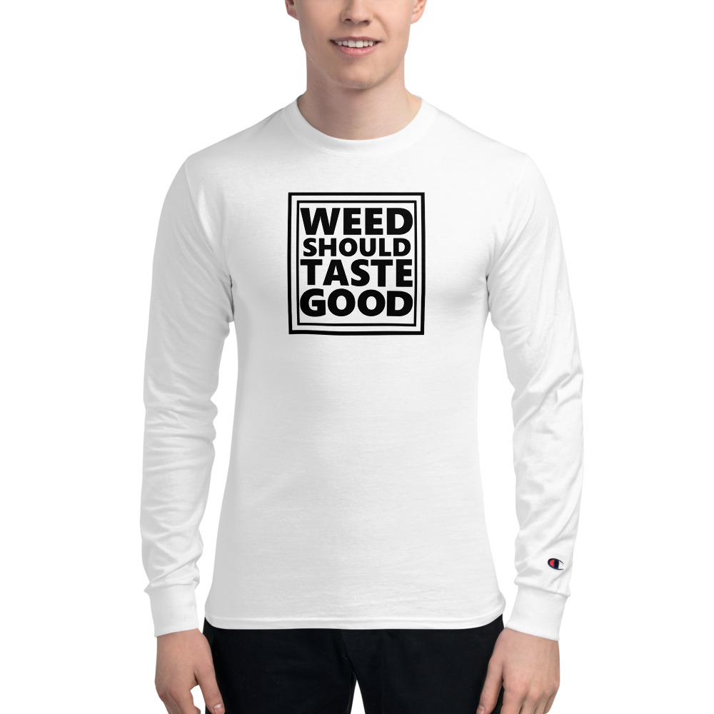 Men's Weed Should Taste Good Champion Long Sleeve Shirt - Image 2