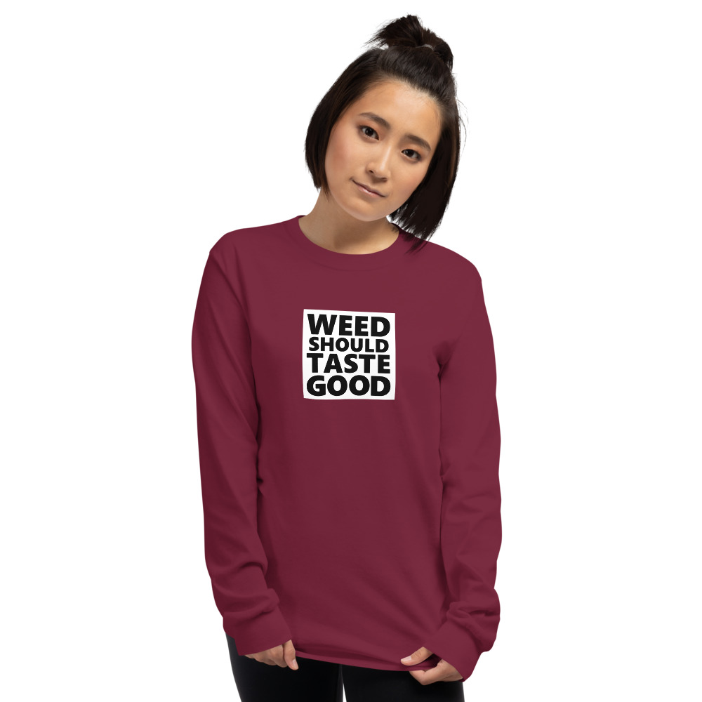 Women's Reverse Weed Should Taste Good Long Sleeve Shirt - Image 3