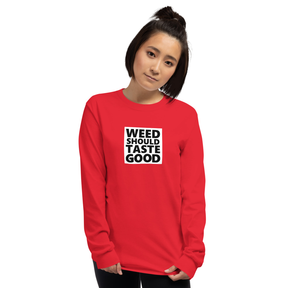 Women's Reverse Weed Should Taste Good Long Sleeve Shirt - Image 4