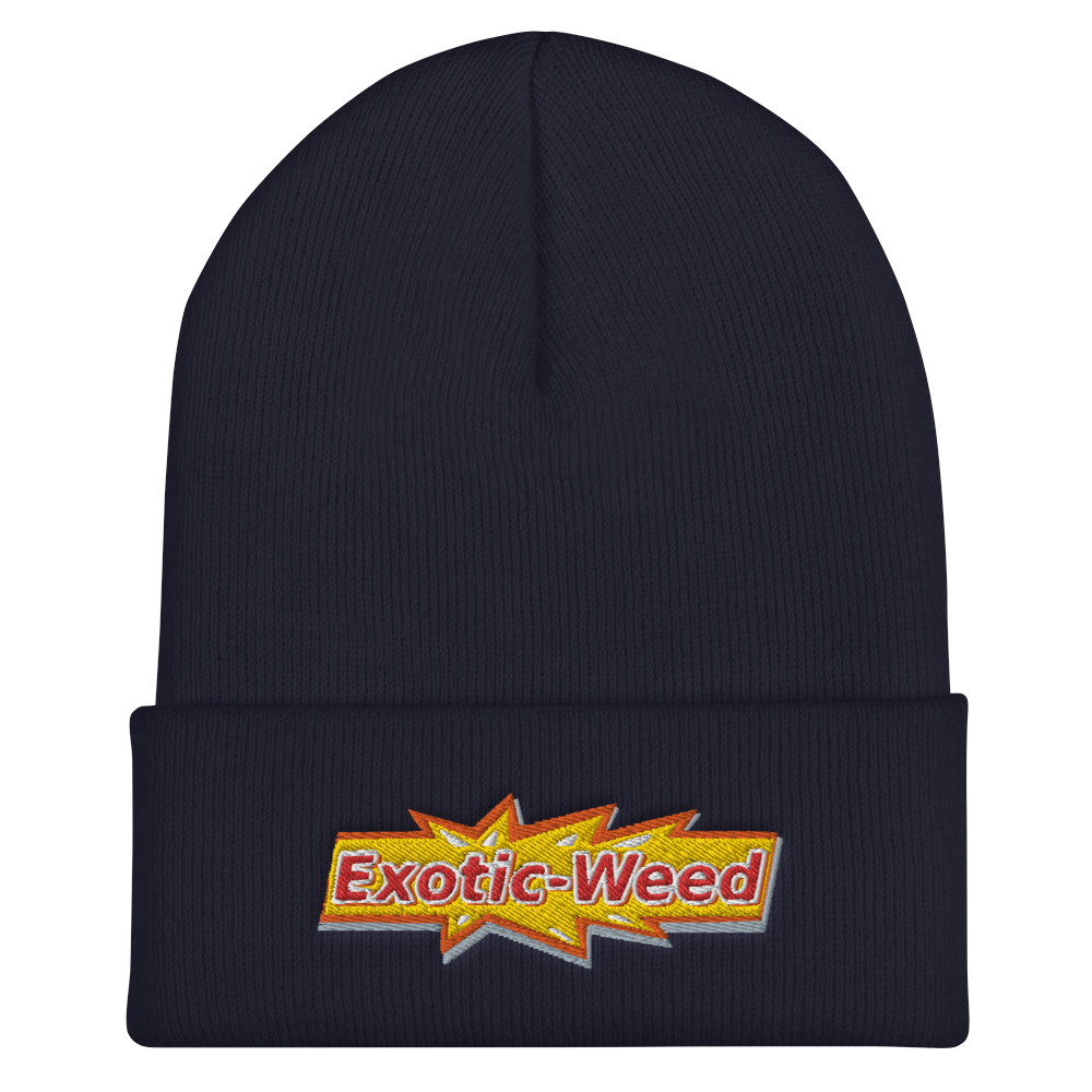 Exotic Weed Cuffed Beanie - Image 4