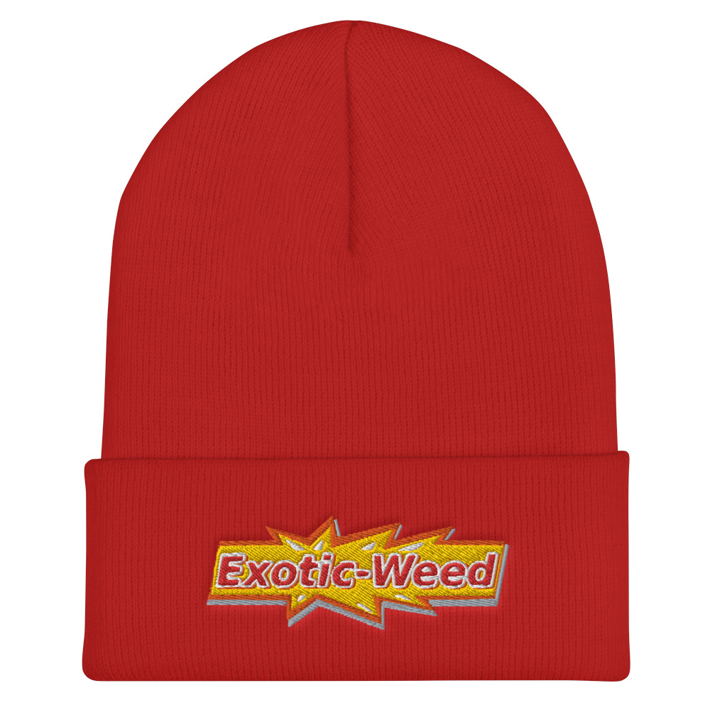 Exotic Weed Cuffed Beanie - Image 6