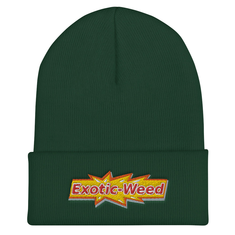 Exotic Weed Cuffed Beanie