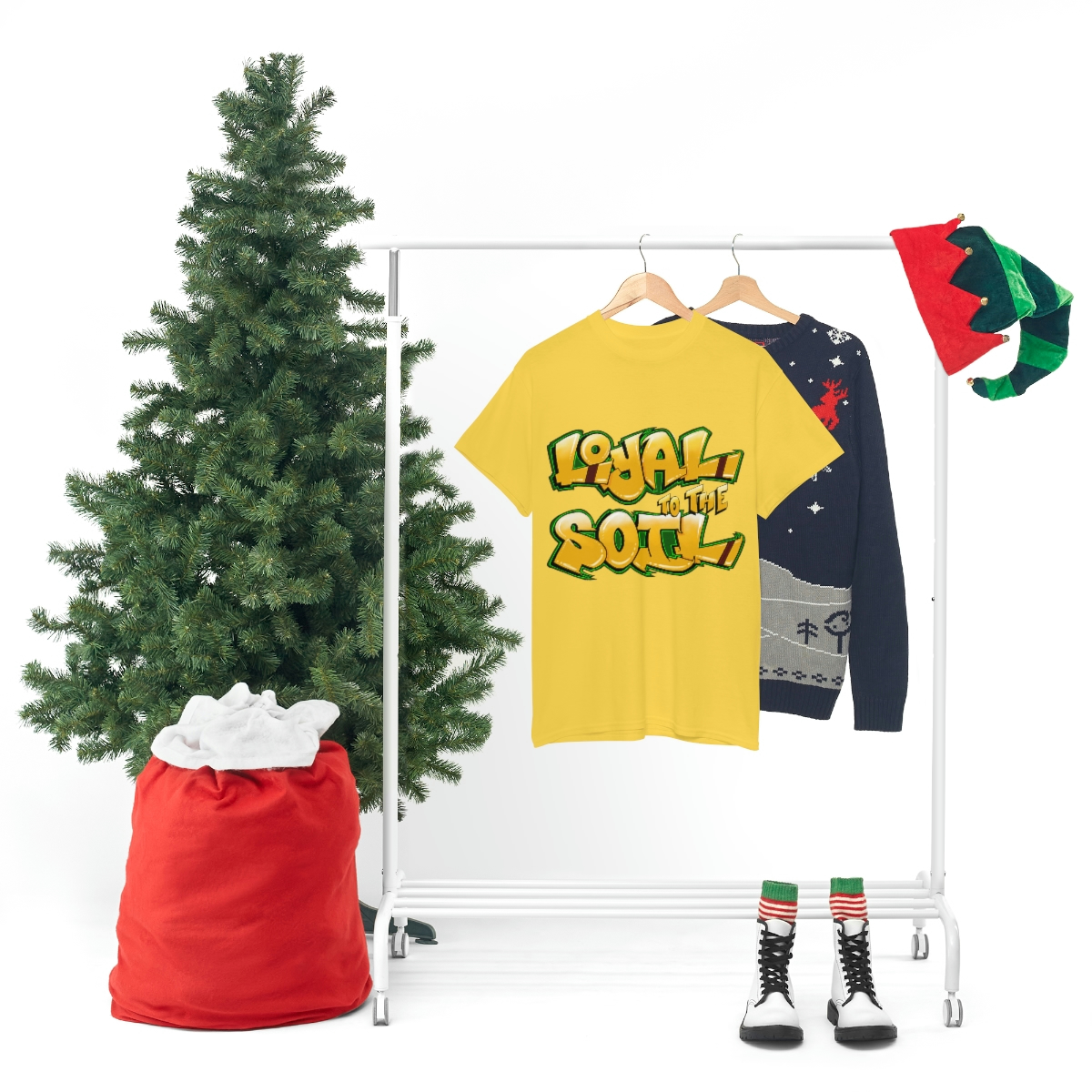 Loyal To The Soil Yellow Ras Elijah Tafari Unisex Heavy Cotton Tee - Image 8