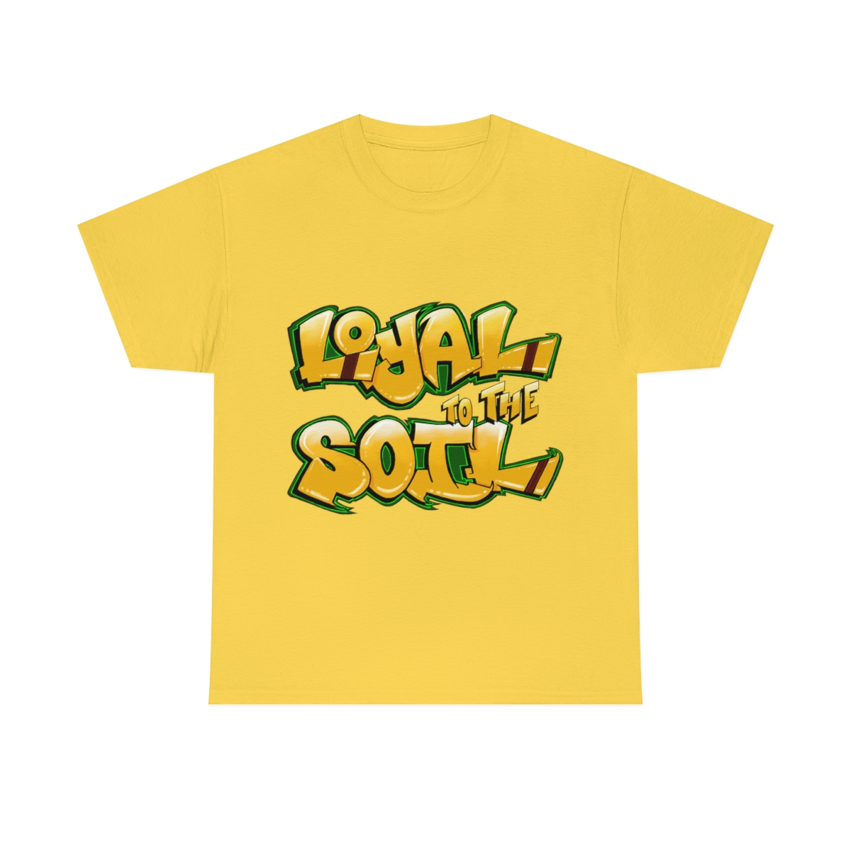 Loyal To The Soil Yellow Ras Elijah Tafari Unisex Heavy Cotton Tee - Image 2