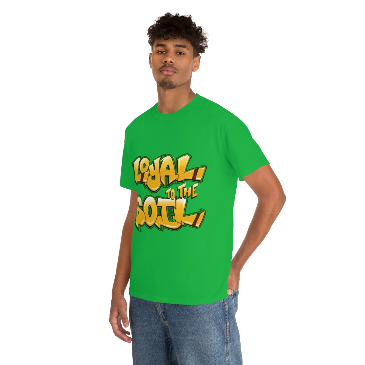 Loyal To The Soil Yellow Ras Elijah Tafari Unisex Heavy Cotton Tee - Image 45