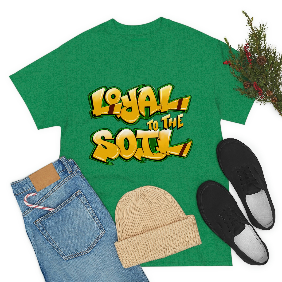 Loyal To The Soil Yellow Ras Elijah Tafari Unisex Heavy Cotton Tee - Image 47
