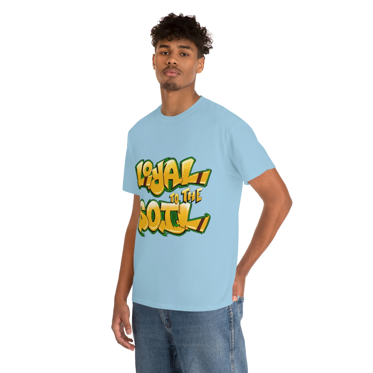 Loyal To The Soil Yellow Ras Elijah Tafari Unisex Heavy Cotton Tee - Image 53
