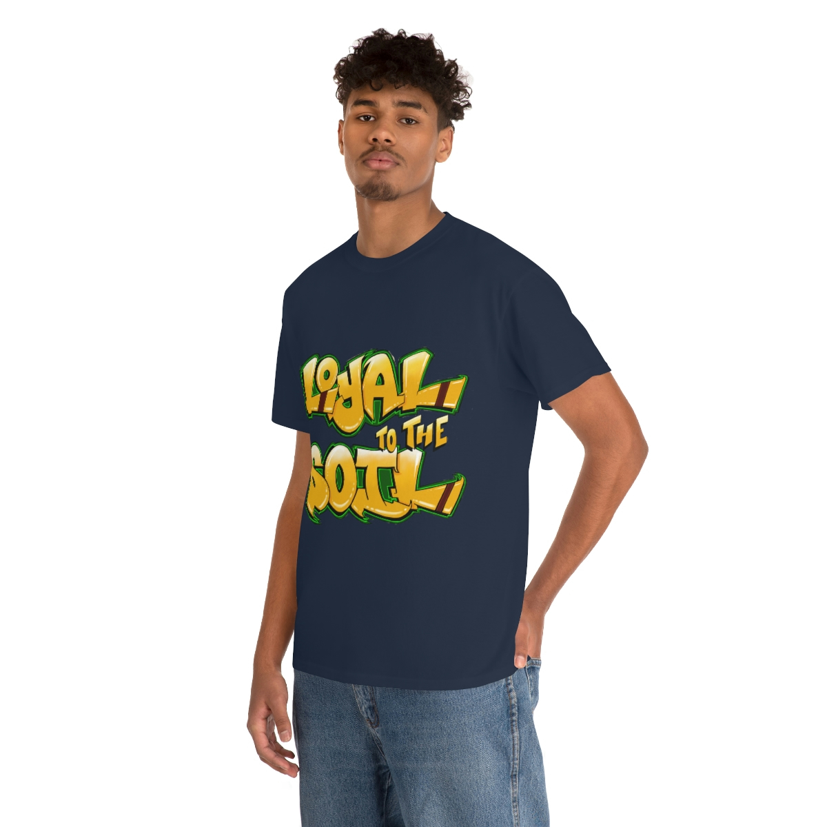 Loyal To The Soil Yellow Ras Elijah Tafari Unisex Heavy Cotton Tee - Image 77