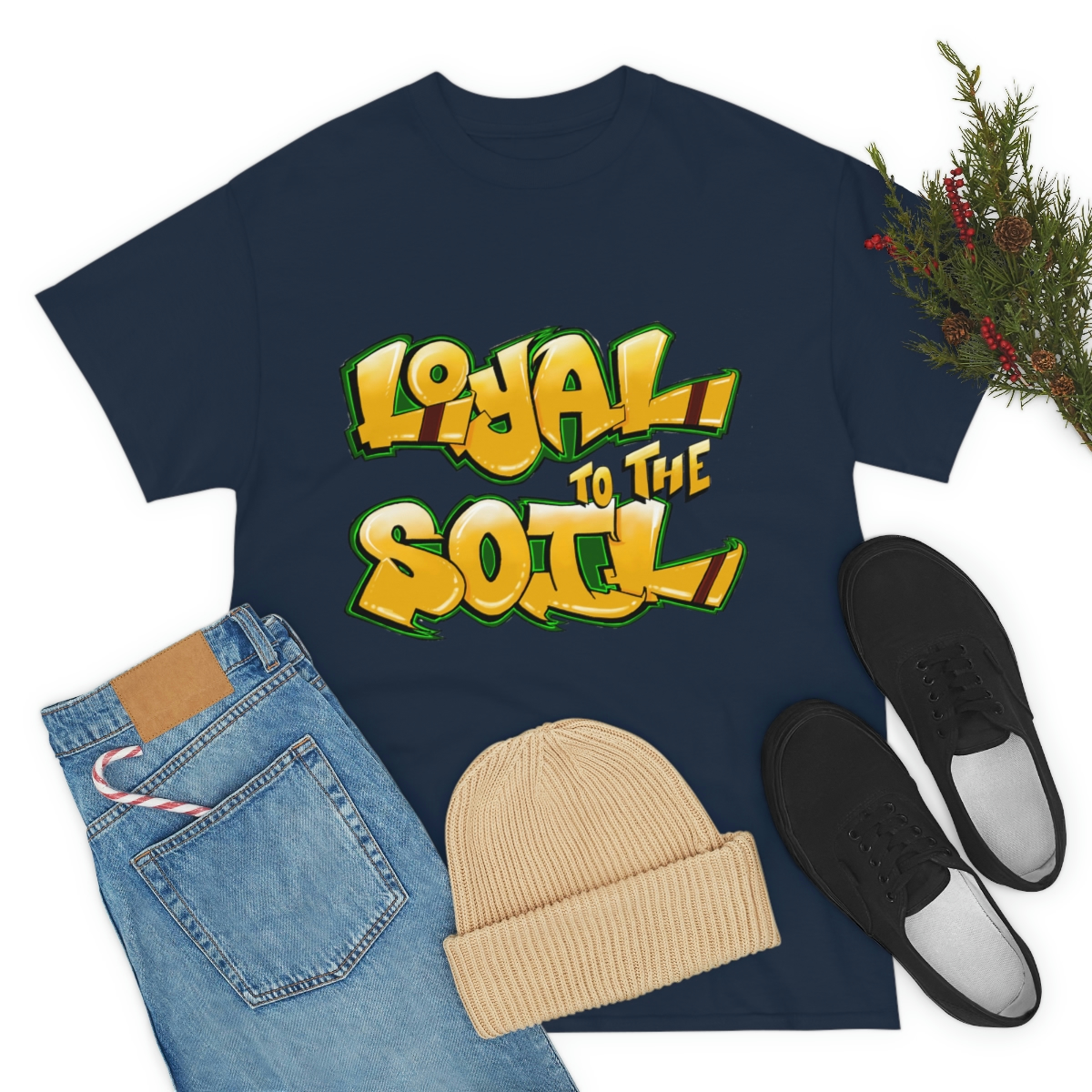 Loyal To The Soil Yellow Ras Elijah Tafari Unisex Heavy Cotton Tee - Image 79