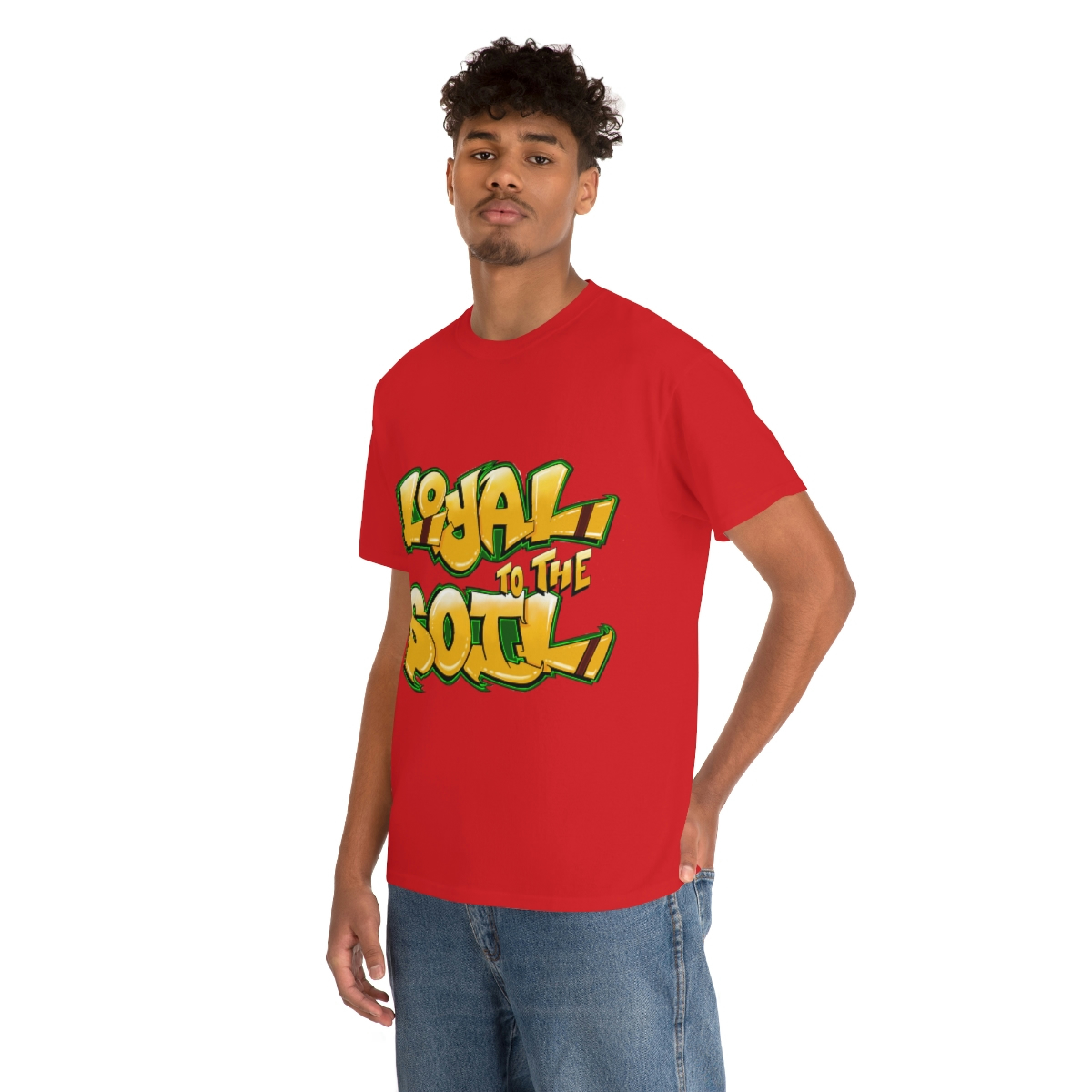 Loyal To The Soil Yellow Ras Elijah Tafari Unisex Heavy Cotton Tee - Image 93
