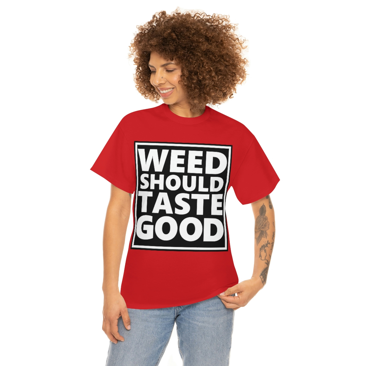 Weed Should Taste Good WB Unisex Heavy Cotton Tee - Image 90