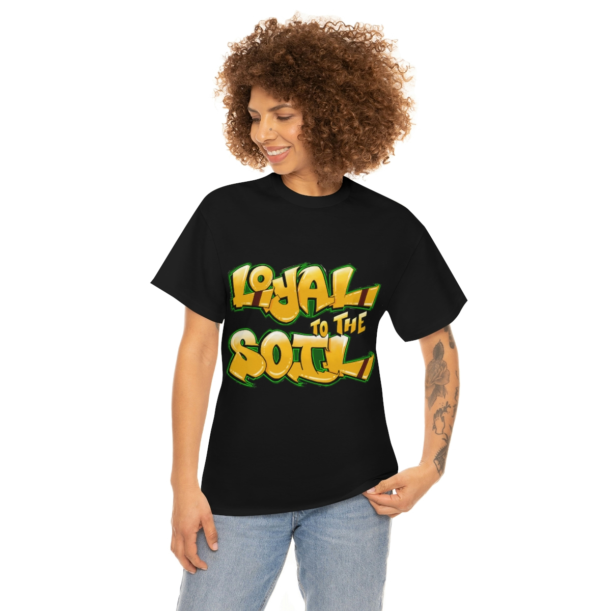 Loyal To The Soil Yellow Ras Elijah Tafari Unisex Heavy Cotton Tee - Image 18