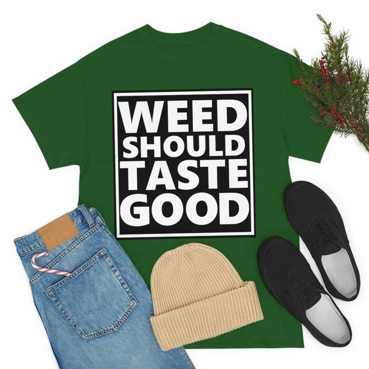 Weed Should Taste Good WB Unisex Heavy Cotton Tee - Image 47