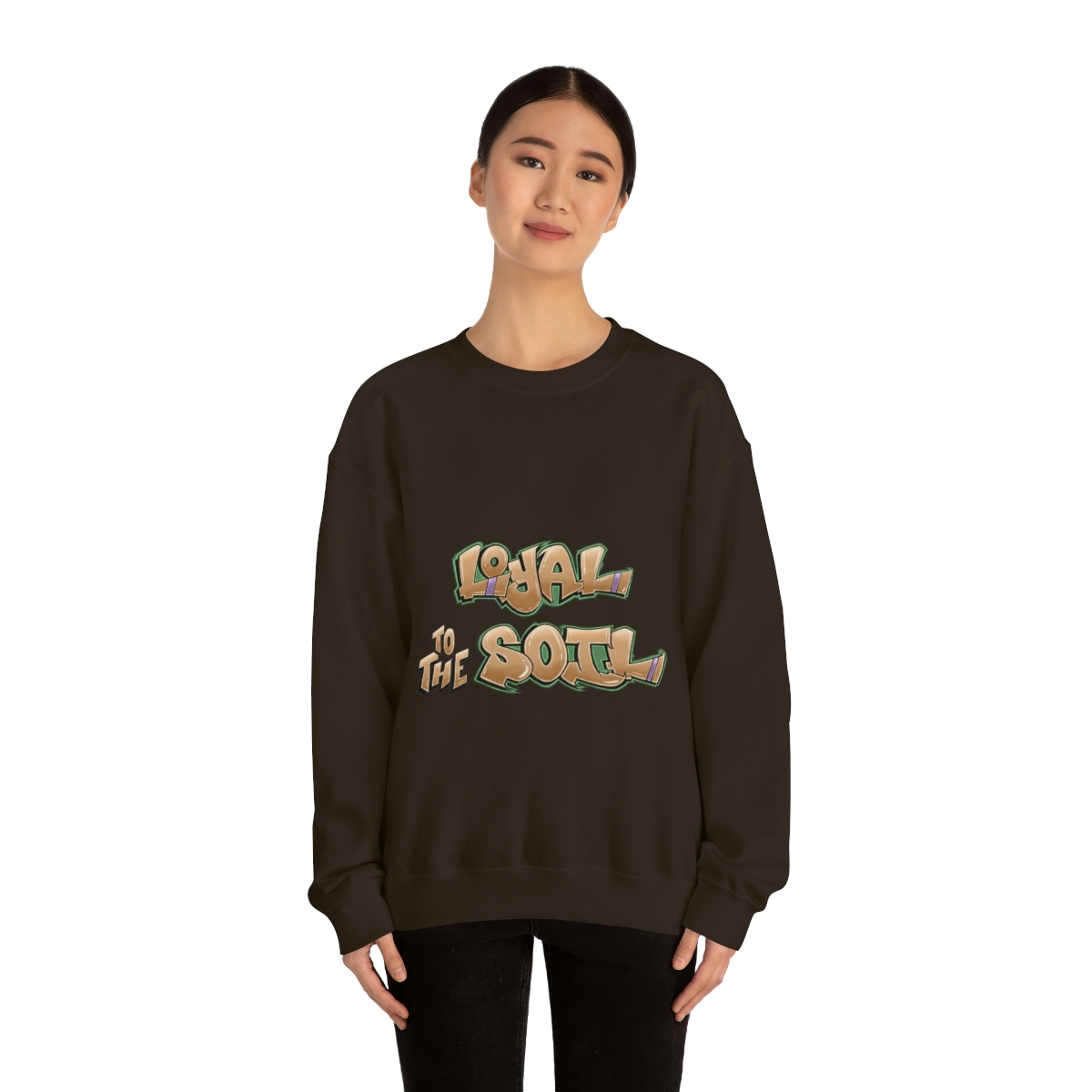 Loyal To The Soil Earthtone Ras Elijah Tafari Unisex Heavy Blend™ Crewneck Sweatshirt - Image 26