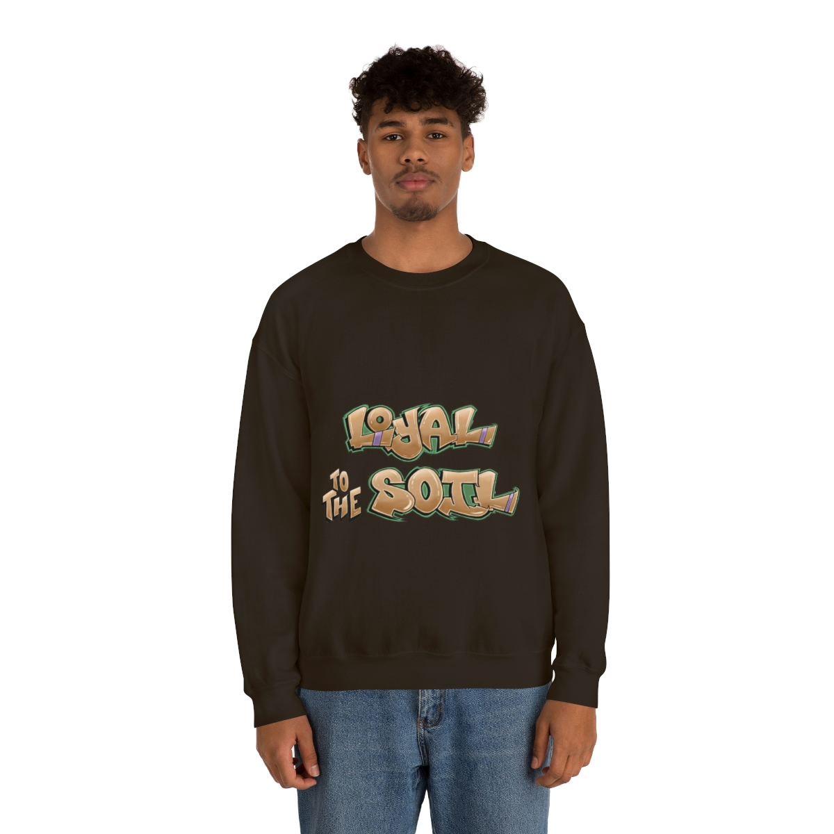 Loyal To The Soil Earthtone Ras Elijah Tafari Unisex Heavy Blend™ Crewneck Sweatshirt - Image 27
