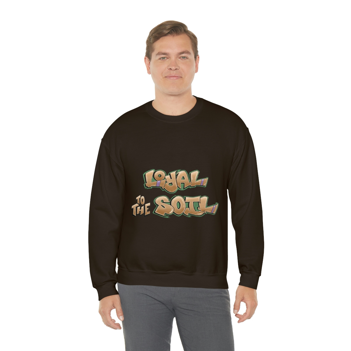 Loyal To The Soil Earthtone Ras Elijah Tafari Unisex Heavy Blend™ Crewneck Sweatshirt - Image 28