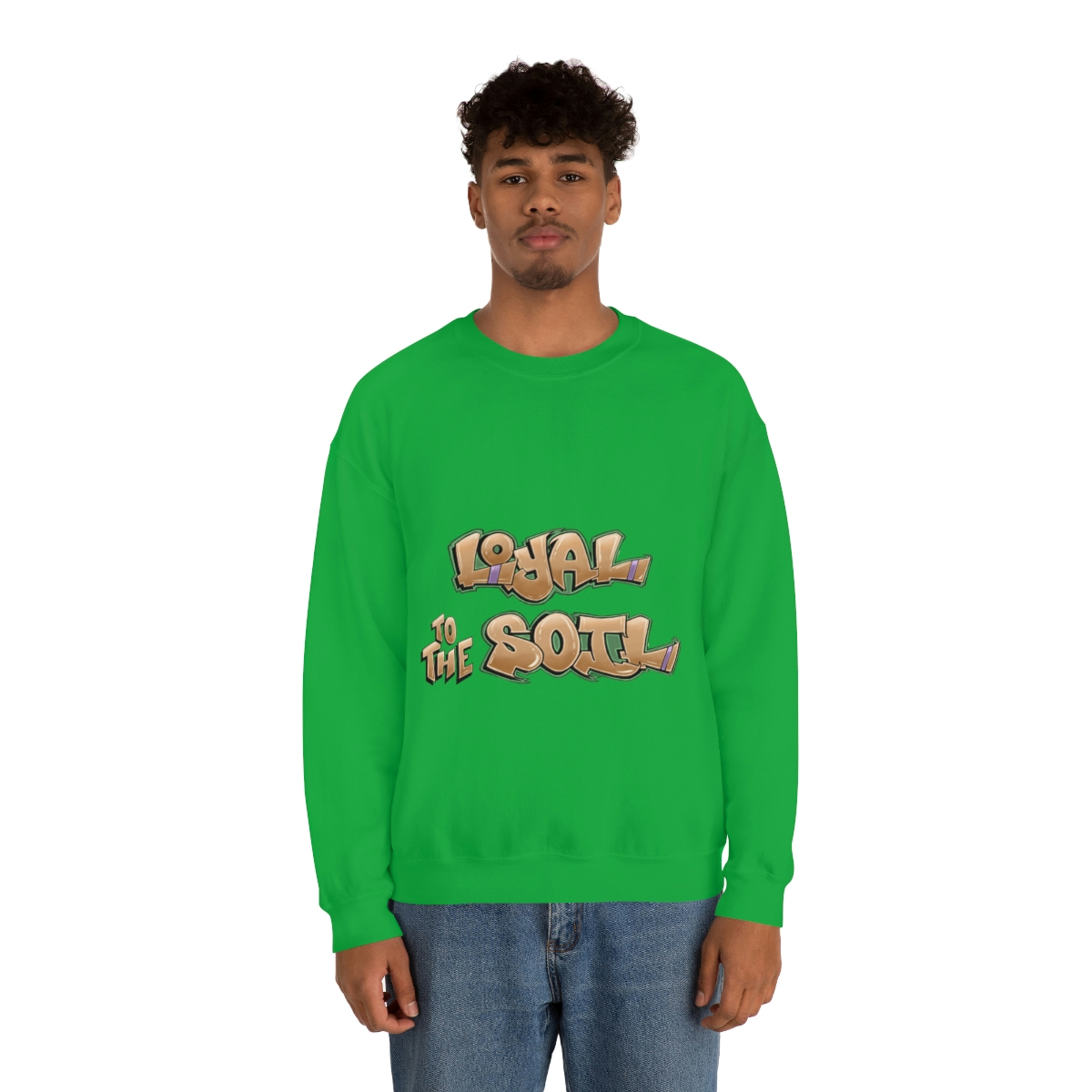 Loyal To The Soil Earthtone Ras Elijah Tafari Unisex Heavy Blend™ Crewneck Sweatshirt - Image 43