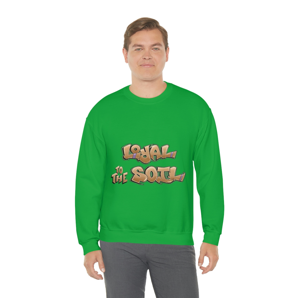 Loyal To The Soil Earthtone Ras Elijah Tafari Unisex Heavy Blend™ Crewneck Sweatshirt - Image 44