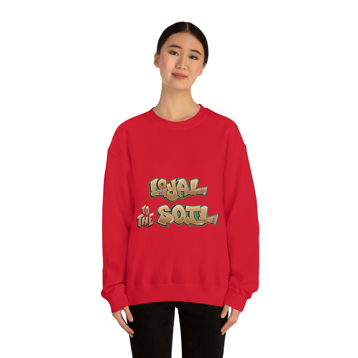 Loyal To The Soil Earthtone Ras Elijah Tafari Unisex Heavy Blend™ Crewneck Sweatshirt - Image 74