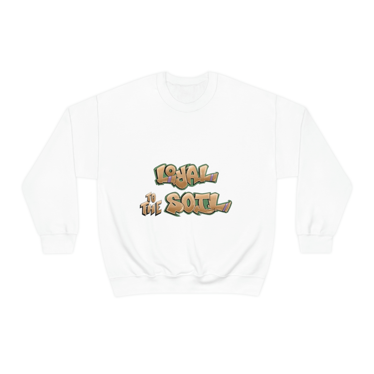 Loyal To The Soil Earthtone Ras Elijah Tafari Unisex Heavy Blend™ Crewneck Sweatshirt - Image 9