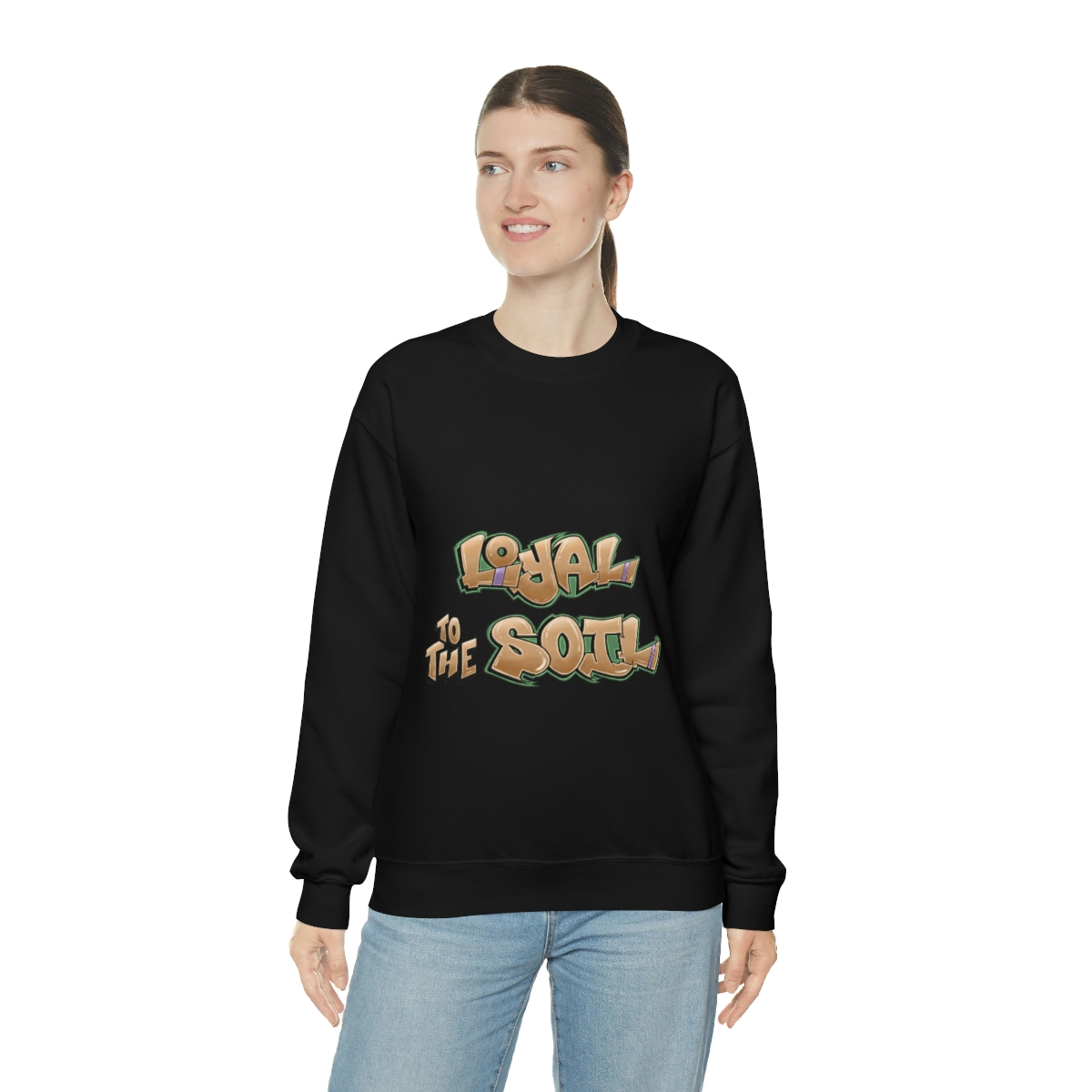 Loyal To The Soil Earthtone Ras Elijah Tafari Unisex Heavy Blend™ Crewneck Sweatshirt - Image 6