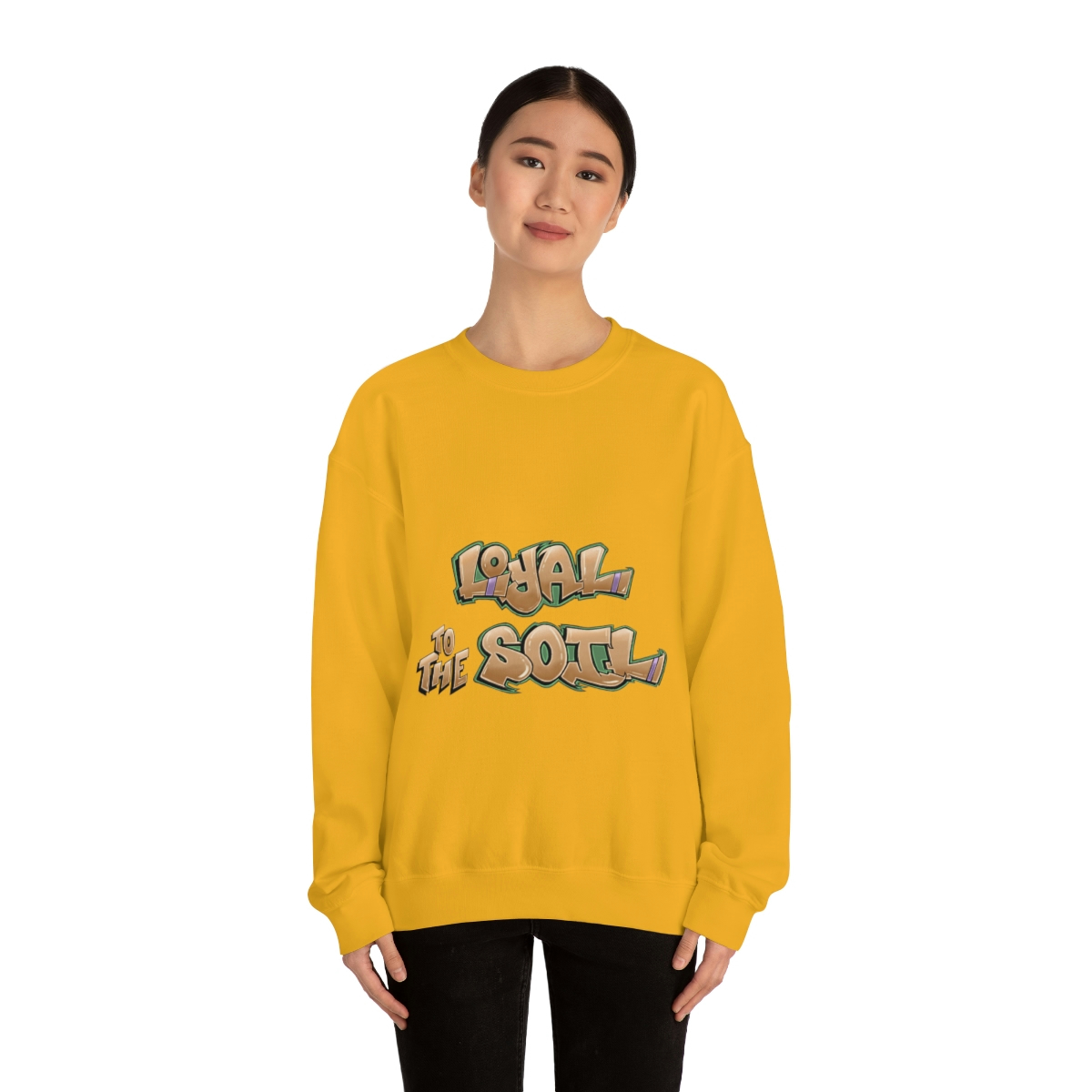 Loyal To The Soil Earthtone Ras Elijah Tafari Unisex Heavy Blend™ Crewneck Sweatshirt - Image 18