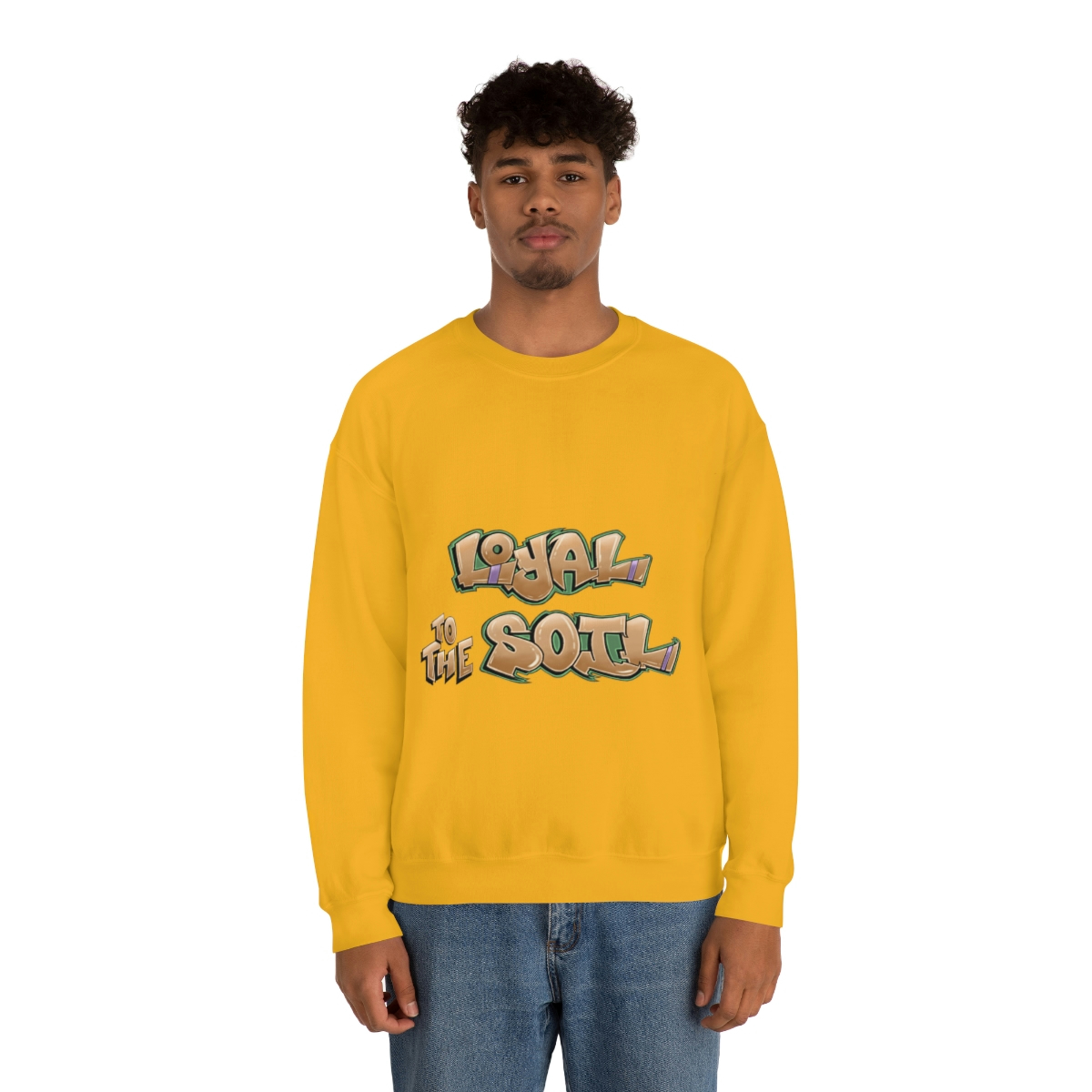Loyal To The Soil Earthtone Ras Elijah Tafari Unisex Heavy Blend™ Crewneck Sweatshirt - Image 19