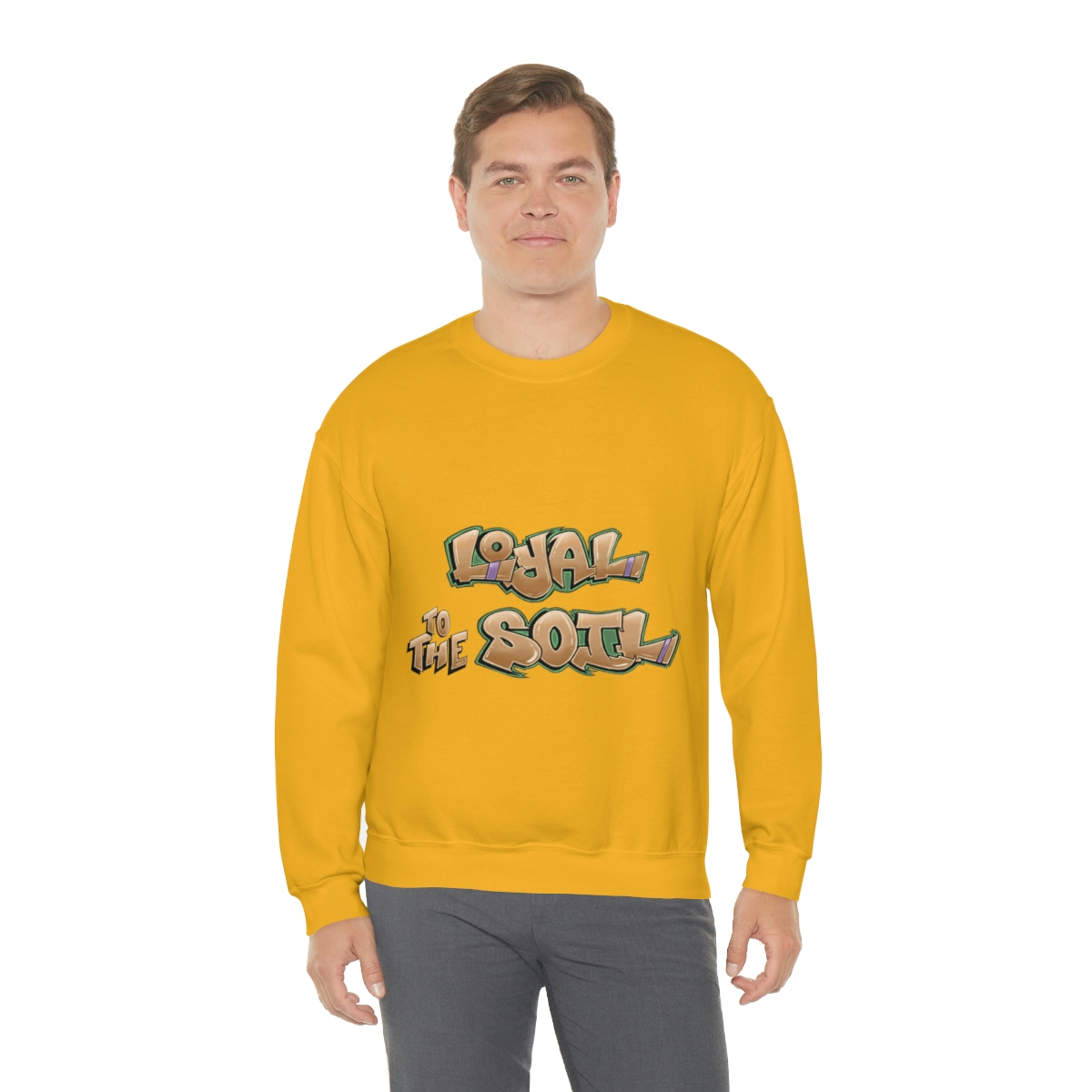Loyal To The Soil Earthtone Ras Elijah Tafari Unisex Heavy Blend™ Crewneck Sweatshirt - Image 20