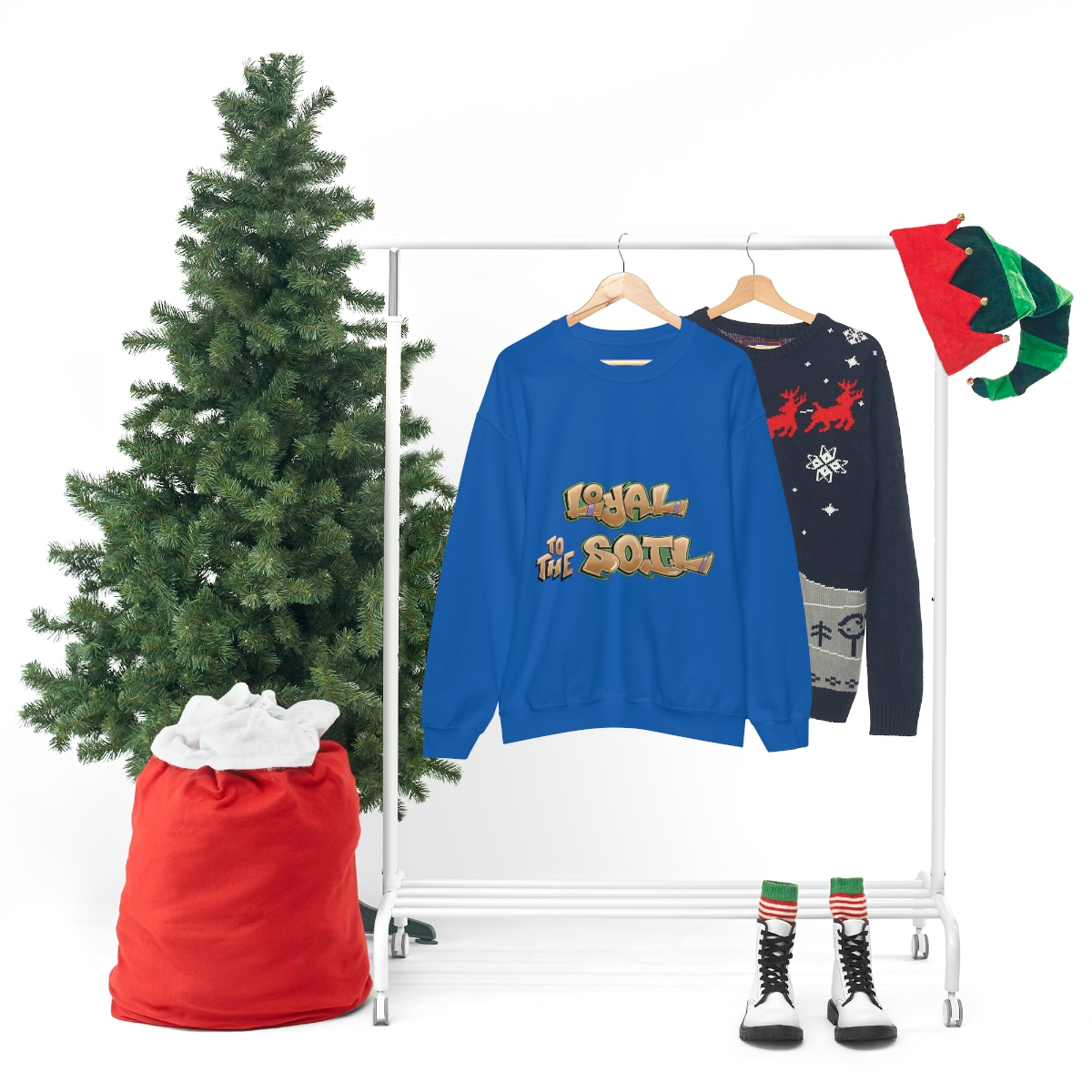 Loyal To The Soil Earthtone Ras Elijah Tafari Unisex Heavy Blend™ Crewneck Sweatshirt - Image 64