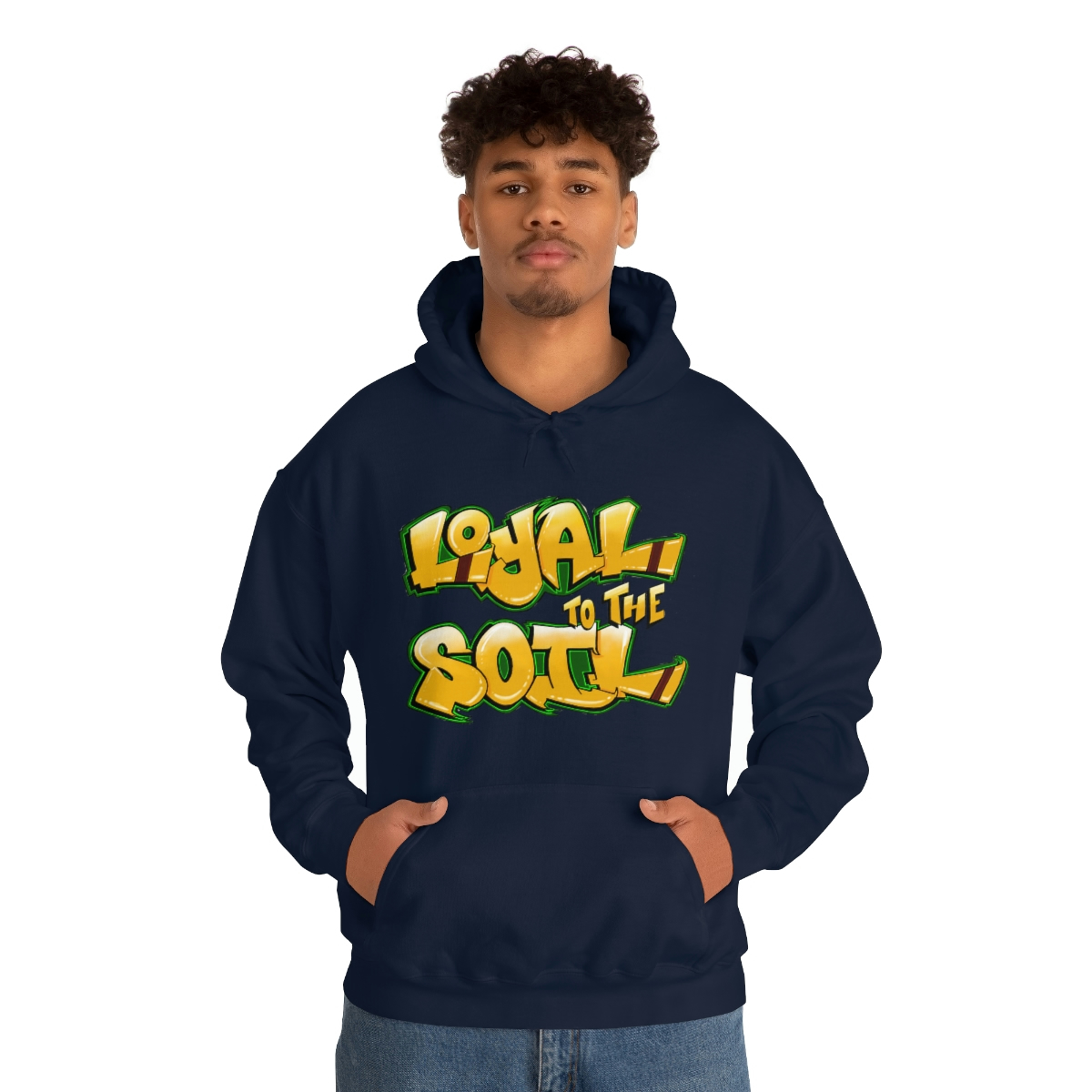 Loyal To The Soil Yellow Ras Elijah Tafari Unisex Heavy Blend™ Hooded Sweatshirt - Image 4