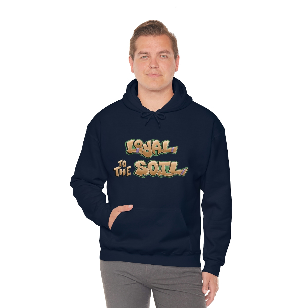 Loyal To The Soil Earthtone - Ras Elijah Tafari Unisex Heavy Blend™ Hooded Sweatshirt - Image 85
