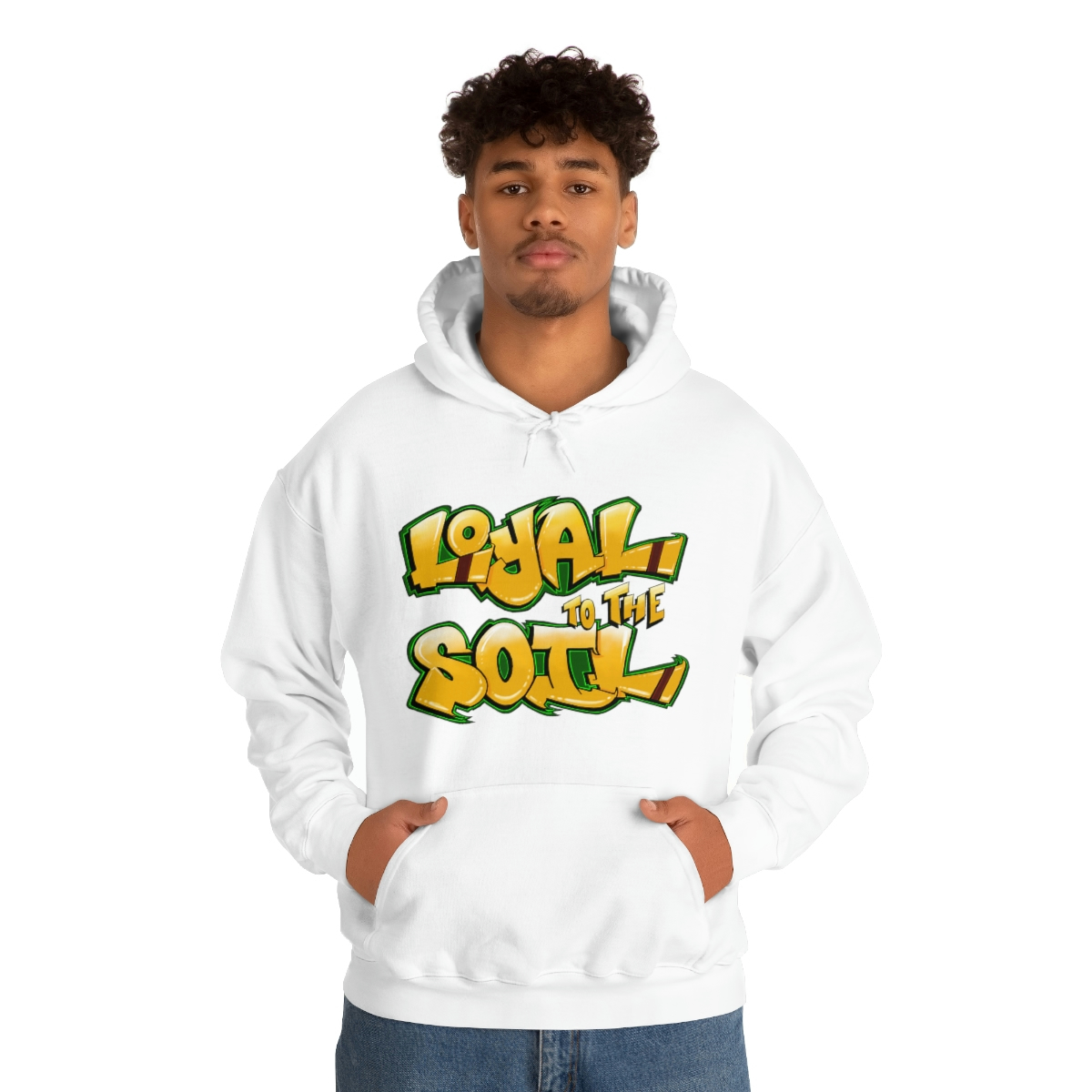 Loyal To The Soil Yellow Ras Elijah Tafari Unisex Heavy Blend™ Hooded Sweatshirt - Image 11