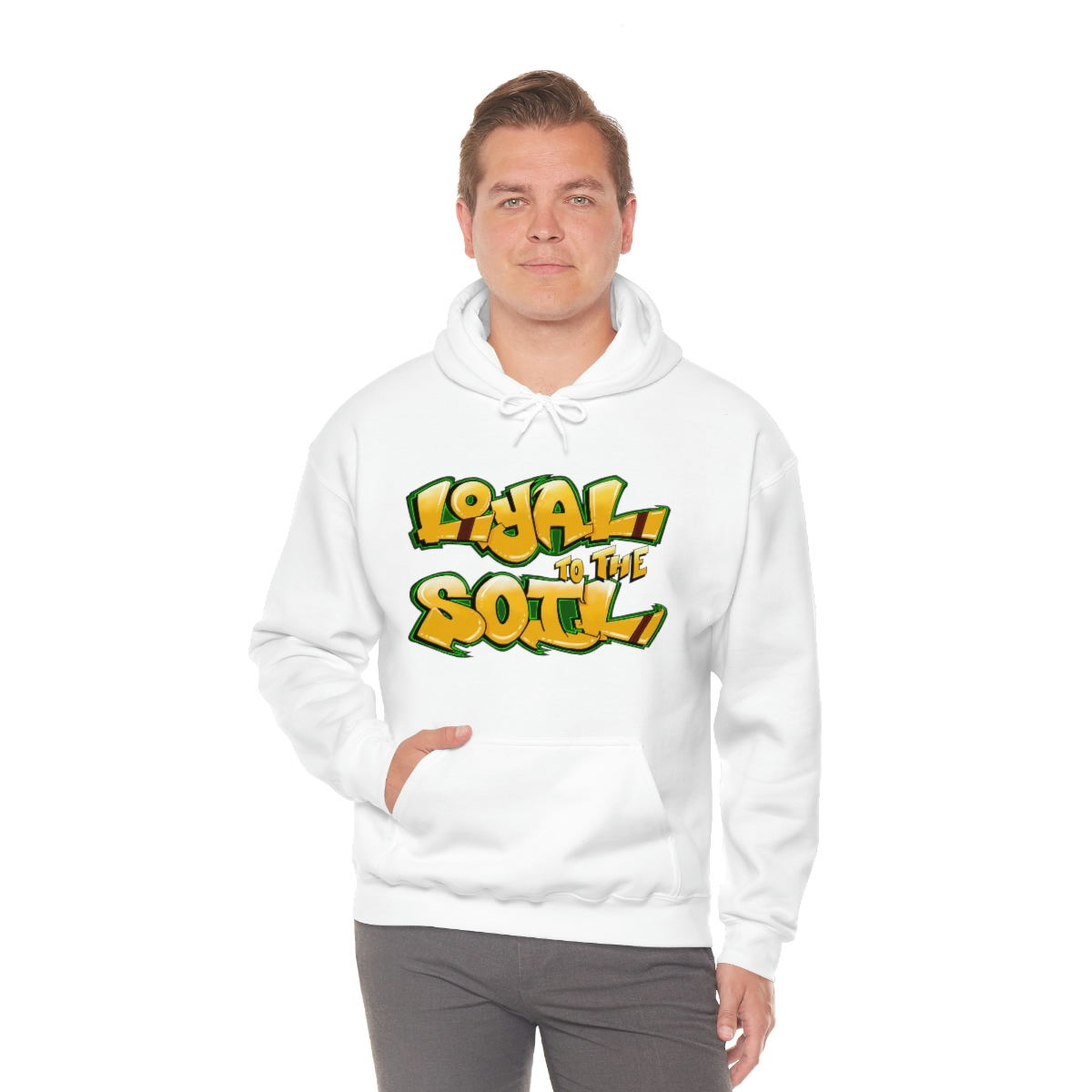 Loyal To The Soil Yellow Ras Elijah Tafari Unisex Heavy Blend™ Hooded Sweatshirt - Image 13