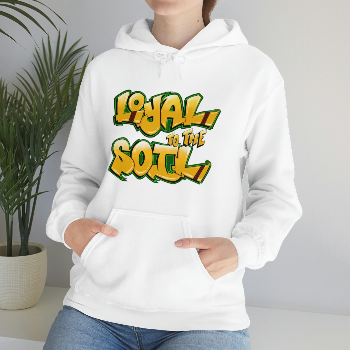 Loyal To The Soil Yellow Ras Elijah Tafari Unisex Heavy Blend™ Hooded Sweatshirt - Image 14