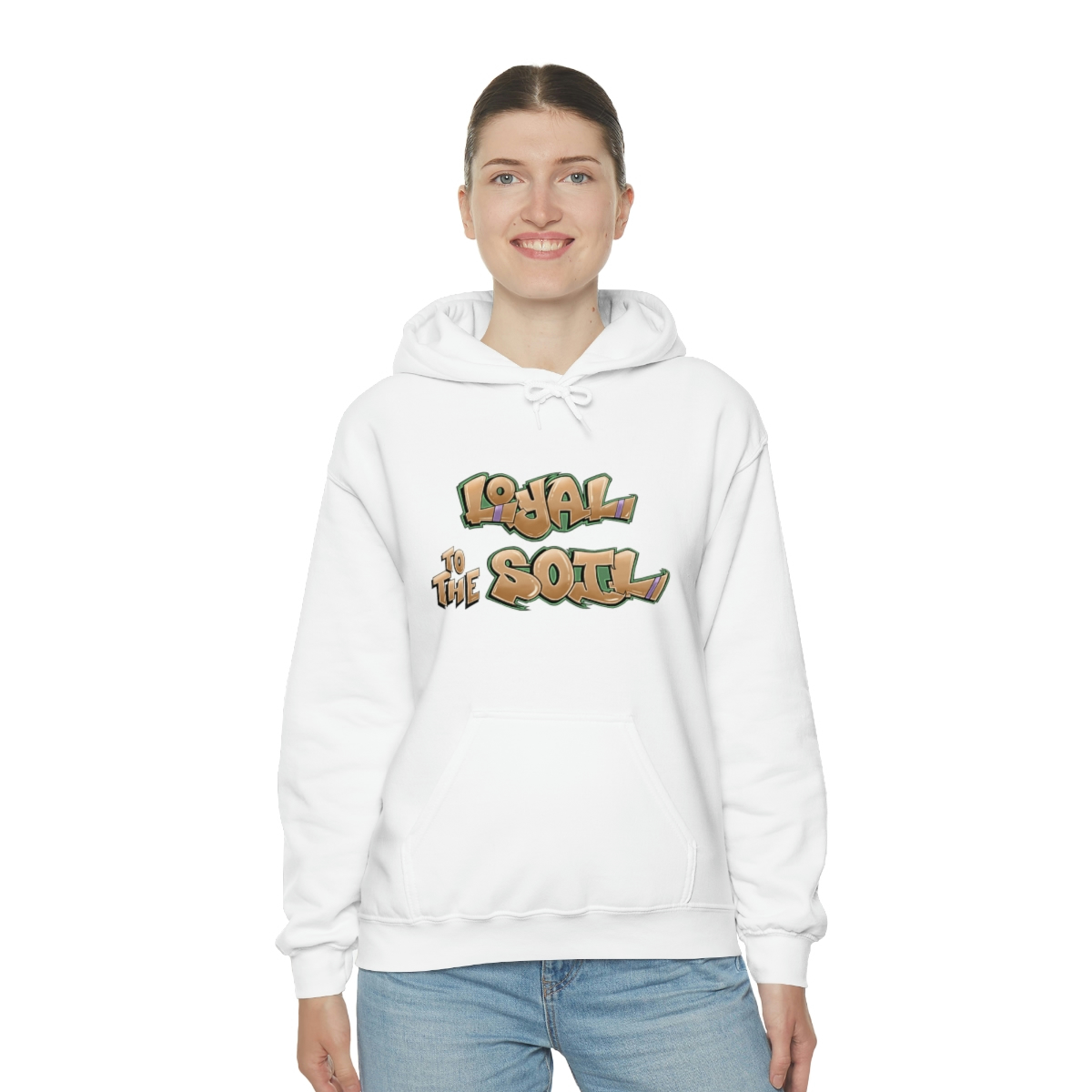 Loyal To The Soil Earthtone - Ras Elijah Tafari Unisex Heavy Blend™ Hooded Sweatshirt - Image 12