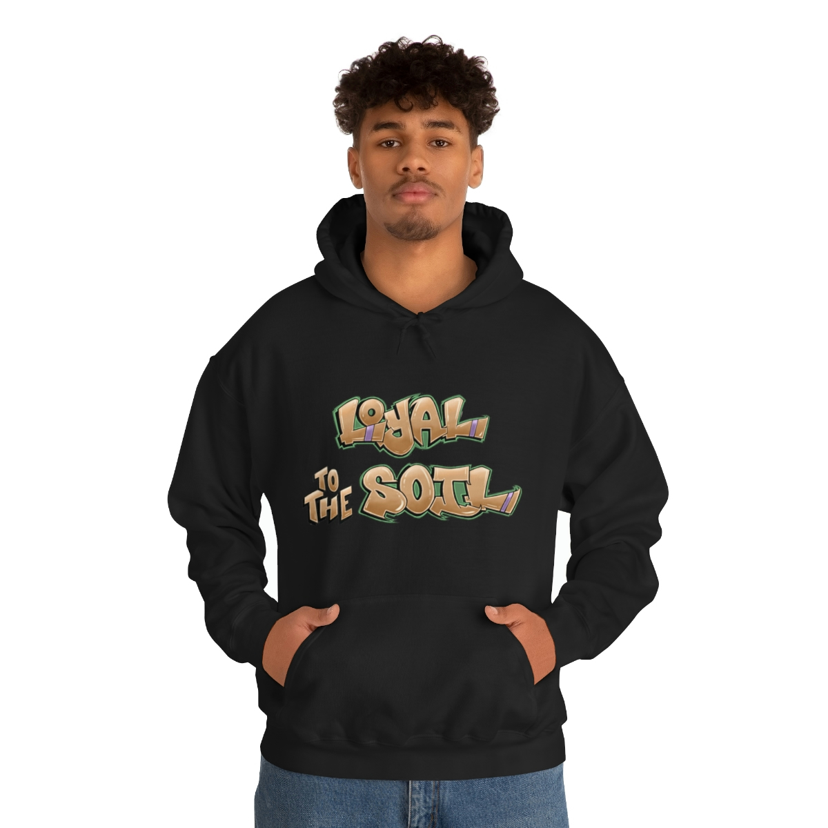 Loyal To The Soil Earthtone - Ras Elijah Tafari Unisex Heavy Blend™ Hooded Sweatshirt - Image 19