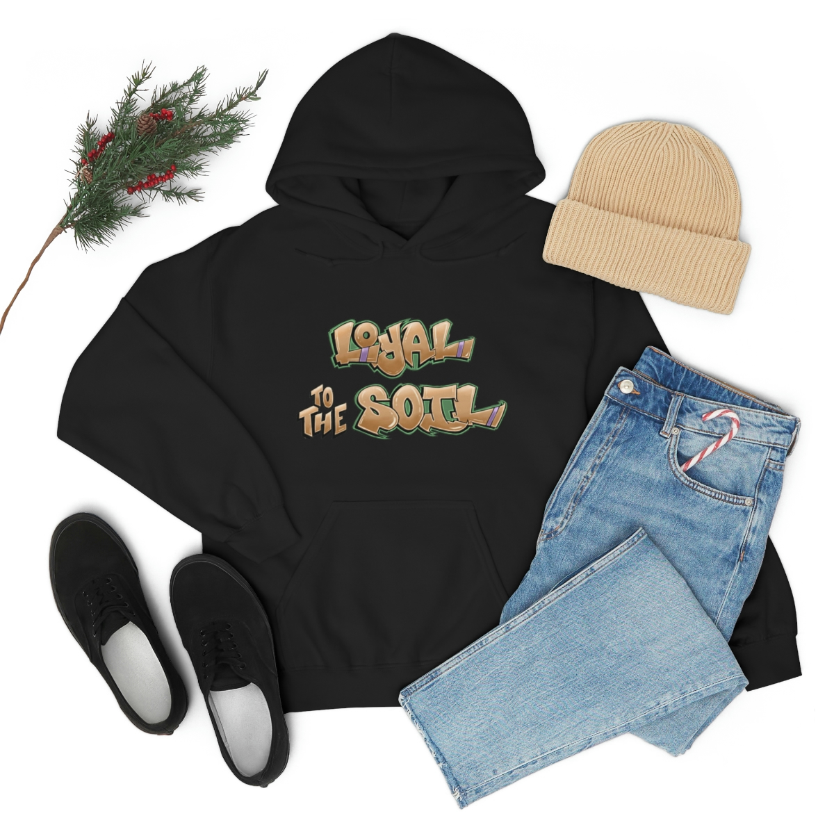 Loyal To The Soil Earthtone - Ras Elijah Tafari Unisex Heavy Blend™ Hooded Sweatshirt - Image 23