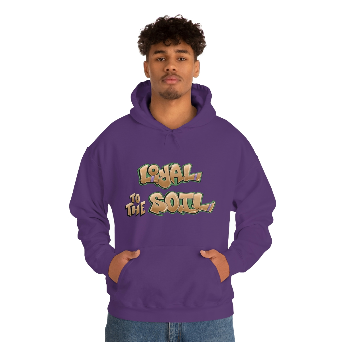 Loyal To The Soil Earthtone - Ras Elijah Tafari Unisex Heavy Blend™ Hooded Sweatshirt - Image 3