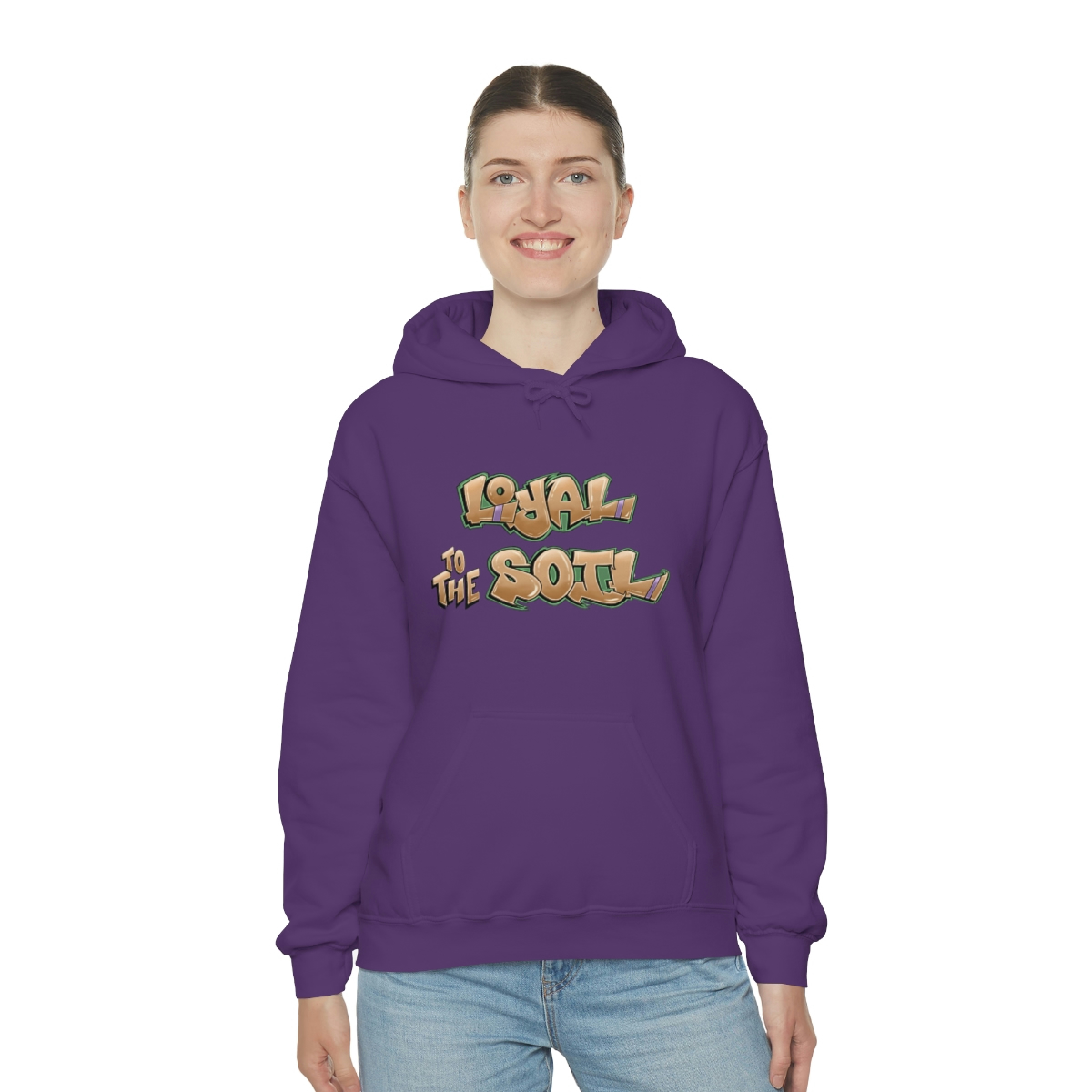 Loyal To The Soil Earthtone - Ras Elijah Tafari Unisex Heavy Blend™ Hooded Sweatshirt - Image 4
