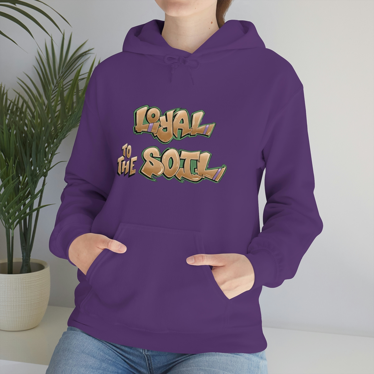 Loyal To The Soil Earthtone - Ras Elijah Tafari Unisex Heavy Blend™ Hooded Sweatshirt - Image 6