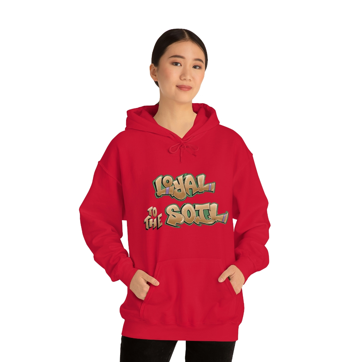 Loyal To The Soil Earthtone - Ras Elijah Tafari Unisex Heavy Blend™ Hooded Sweatshirt - Image 90