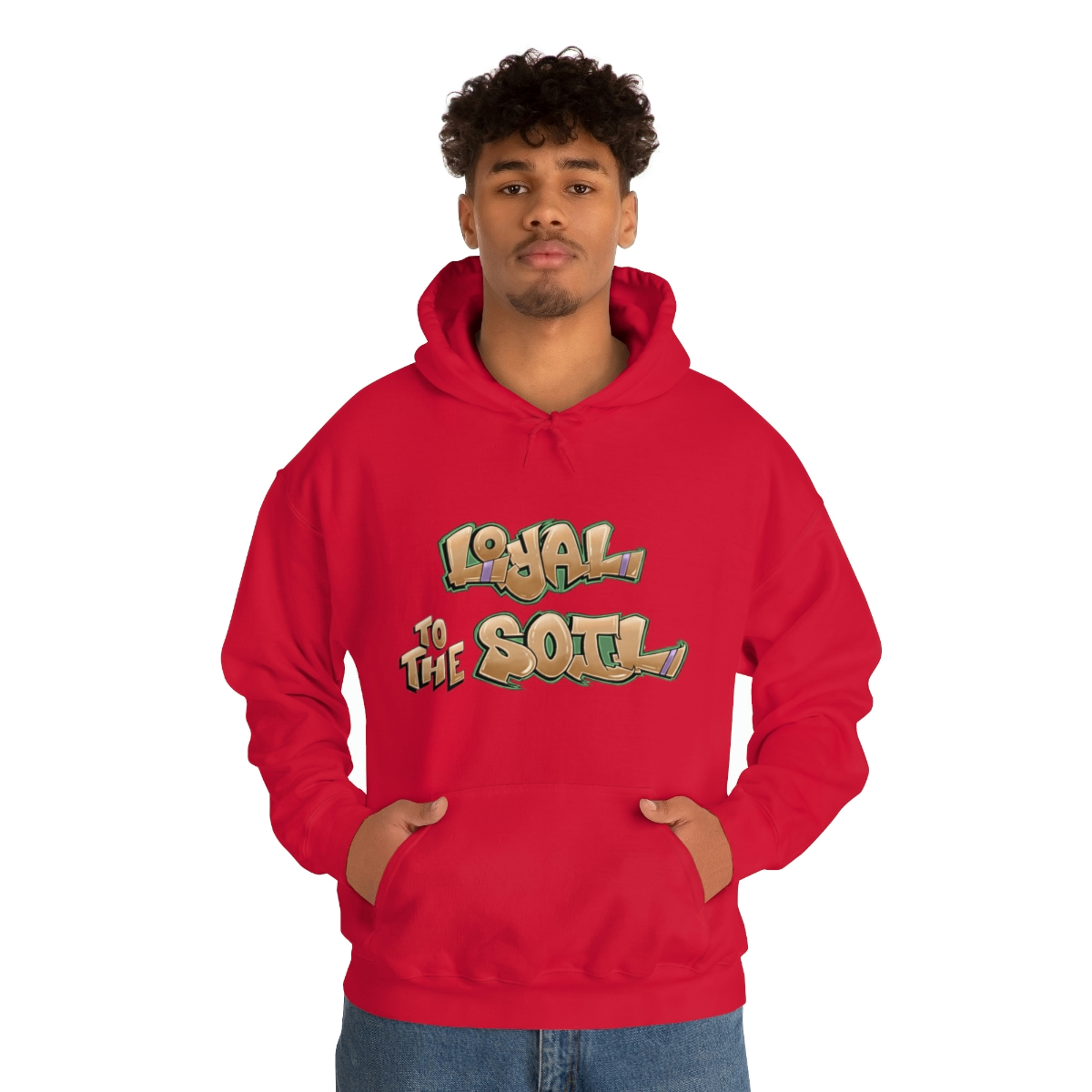 Loyal To The Soil Earthtone - Ras Elijah Tafari Unisex Heavy Blend™ Hooded Sweatshirt - Image 91