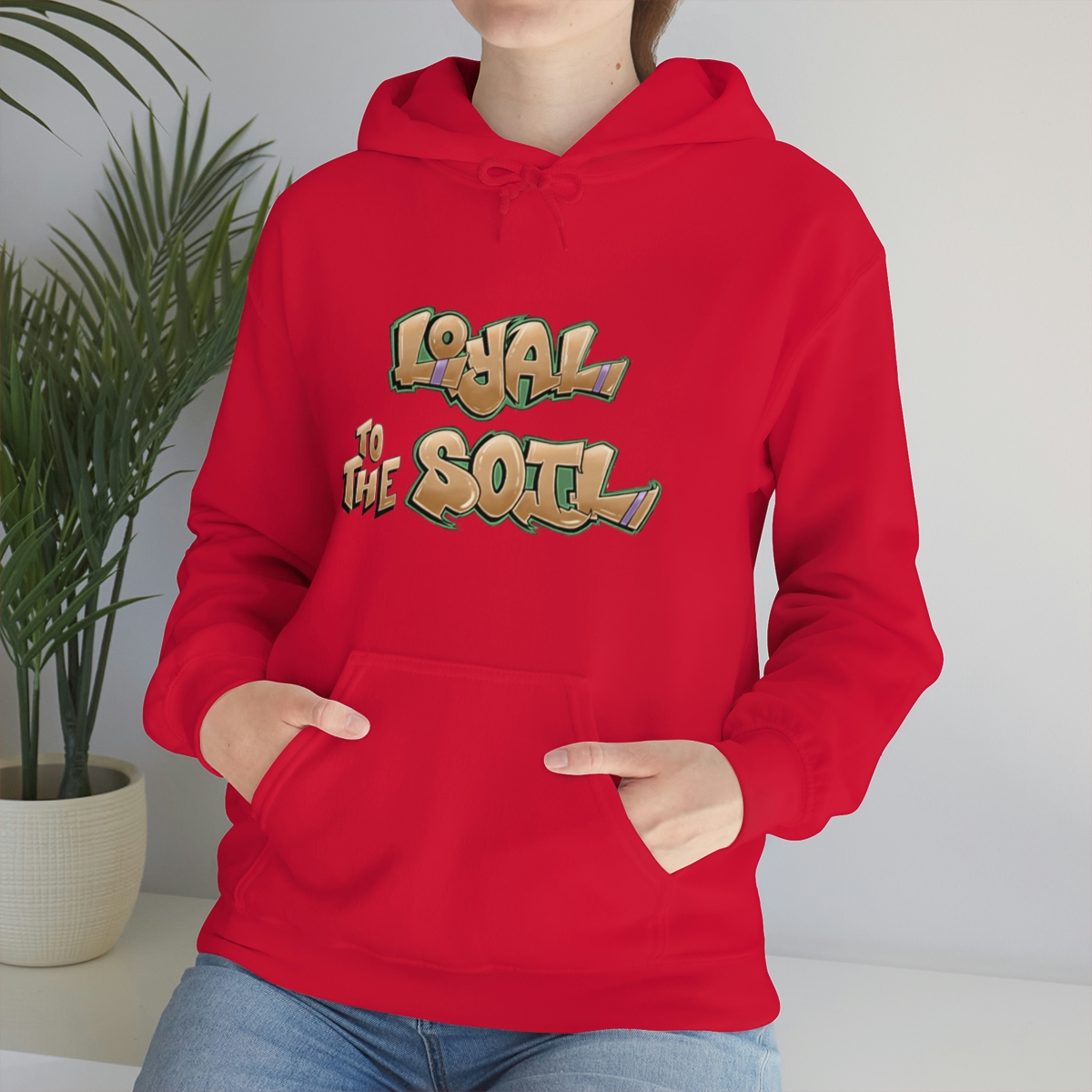 Loyal To The Soil Earthtone - Ras Elijah Tafari Unisex Heavy Blend™ Hooded Sweatshirt - Image 94