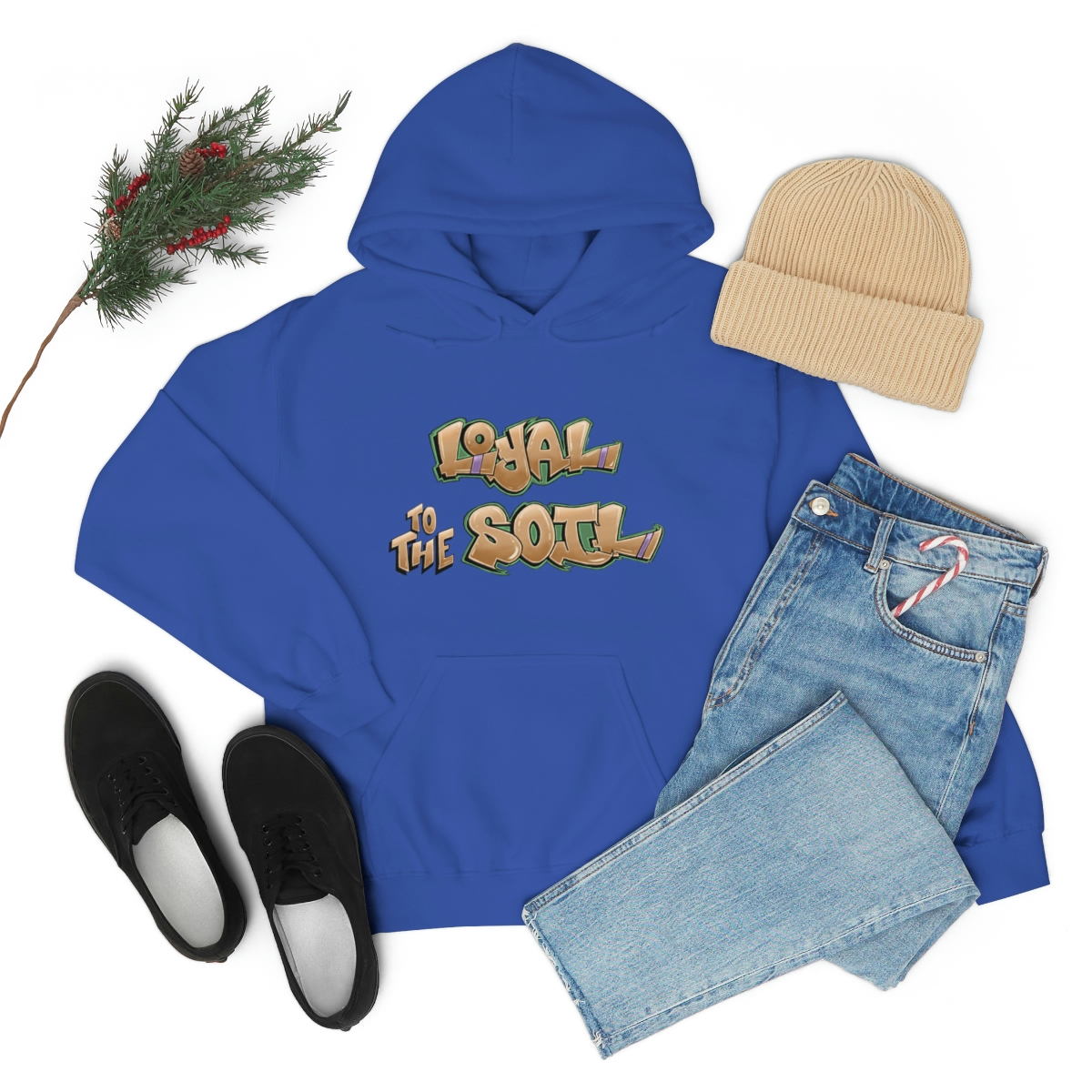 Loyal To The Soil Earthtone - Ras Elijah Tafari Unisex Heavy Blend™ Hooded Sweatshirt - Image 79