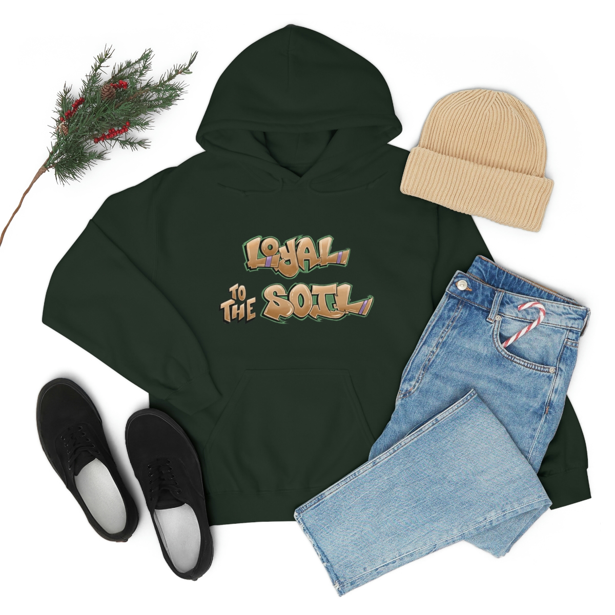 Loyal To The Soil Earthtone - Ras Elijah Tafari Unisex Heavy Blend™ Hooded Sweatshirt - Image 47
