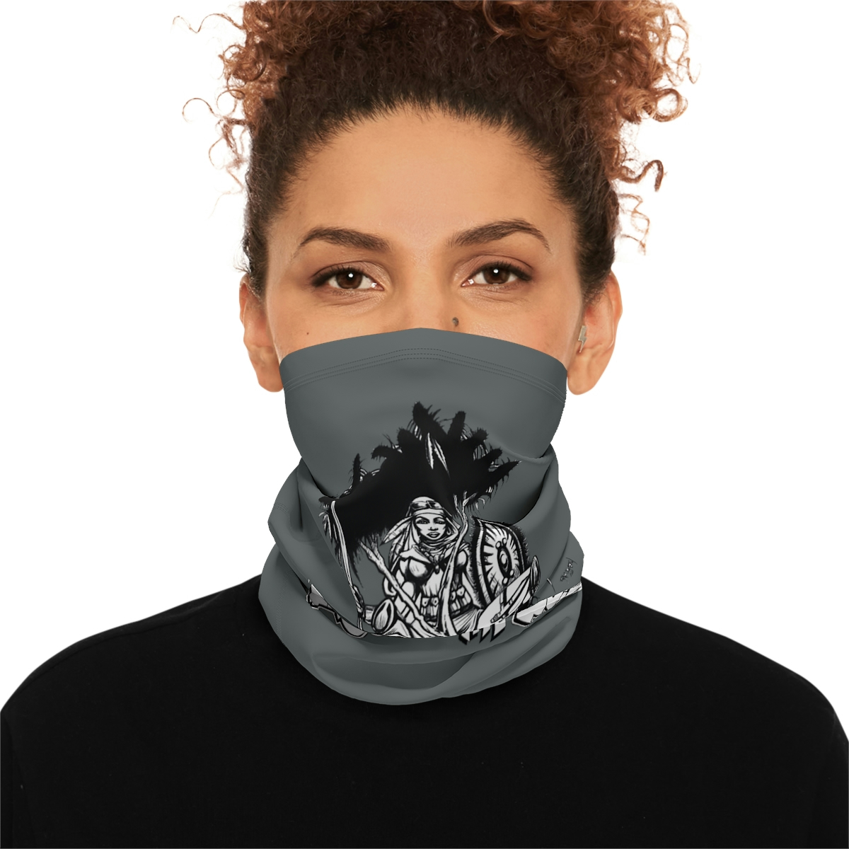 Loyal To The Soil Artwork Ras Elijah Tafari Winter Neck Gaiter With Drawstring