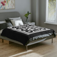 Weed Should Taste Good BW Velveteen Minky Blanket