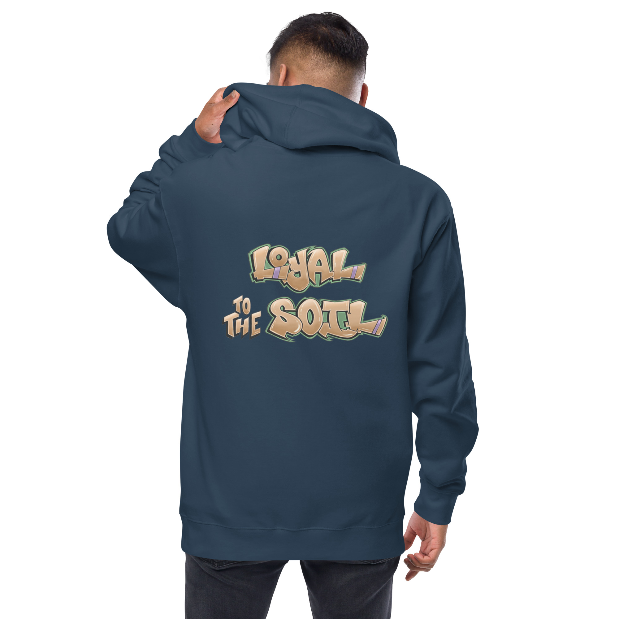 Loyal To The Soil - Earthtone Unisex fleece zip up hoodie - Image 4