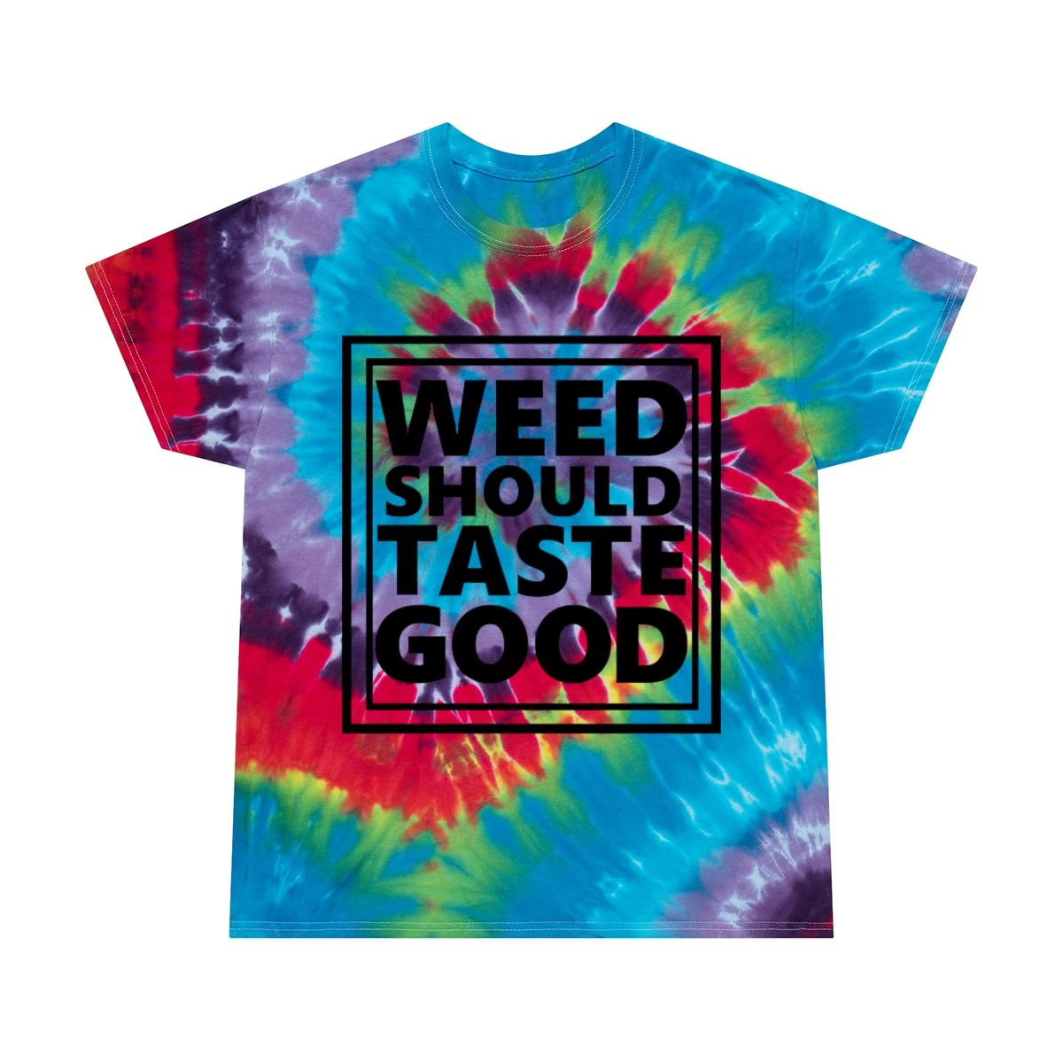 Weed Should Taste Good Tie-Dye Tee, Spiral - Image 2